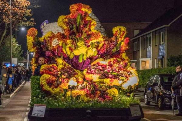 Tribune Noordwijkerhout bloemencorso bollenstreek